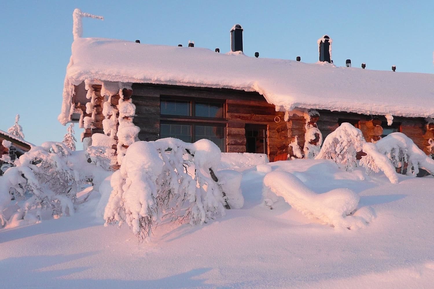 Sielikkö Aurora Log Apartments Saariselkä Exteriör bild